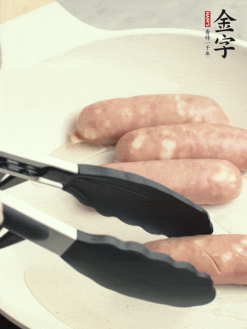 金字烤腸切花刀煎熟。